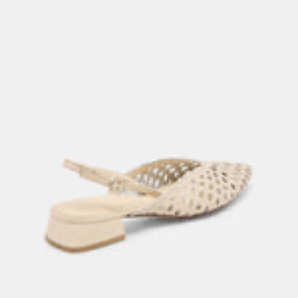 NWT Dolce Vita Woven Slingback Mule — Cream 6 - Picture 3 of 7